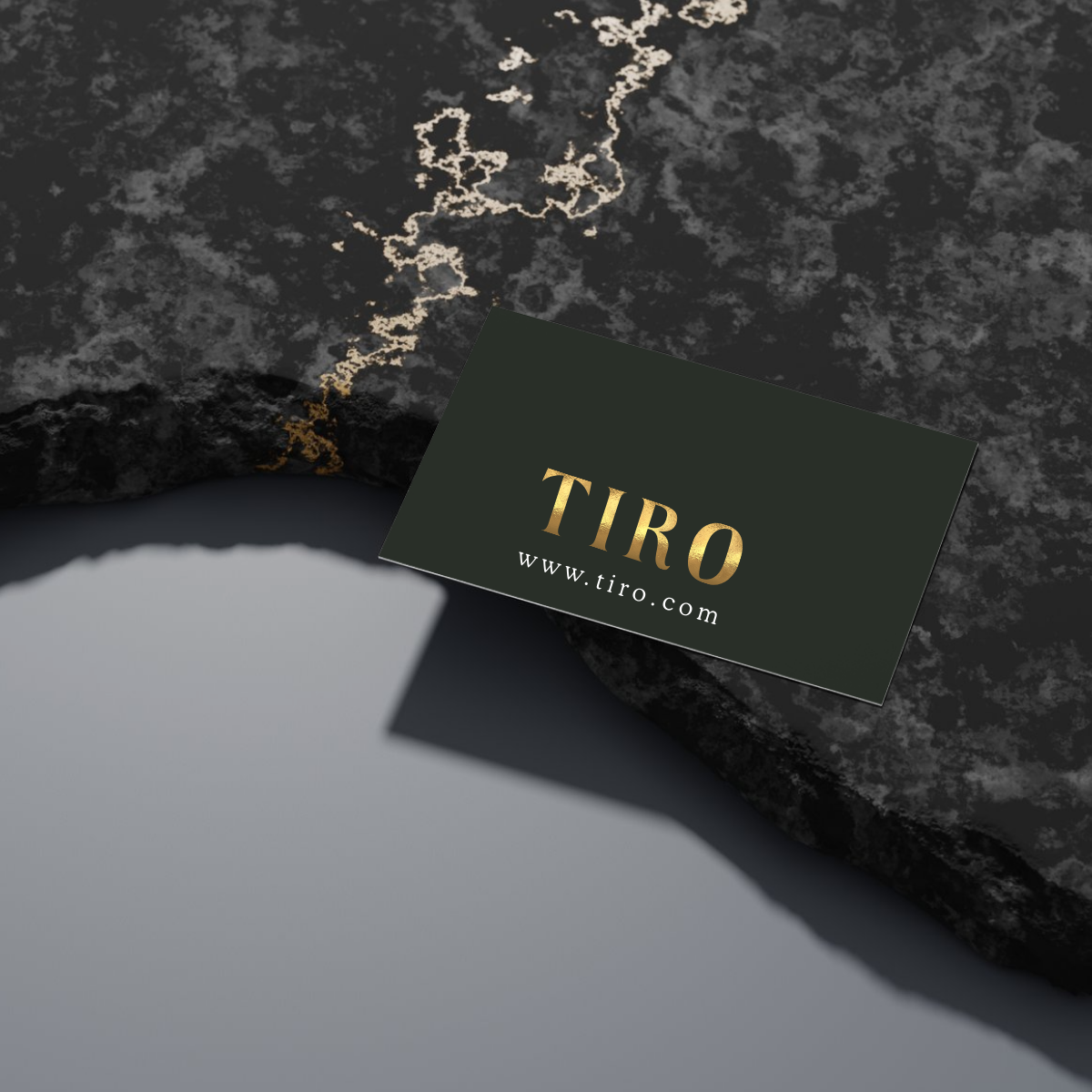 foiled business cards