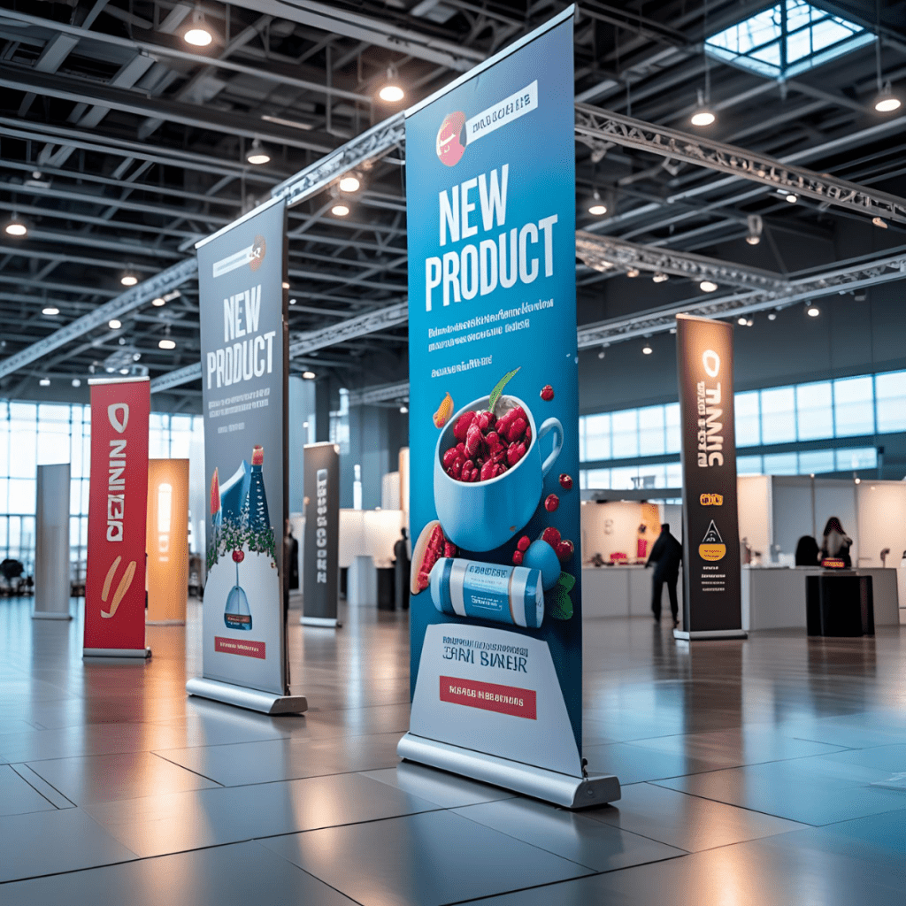 printed roller banner