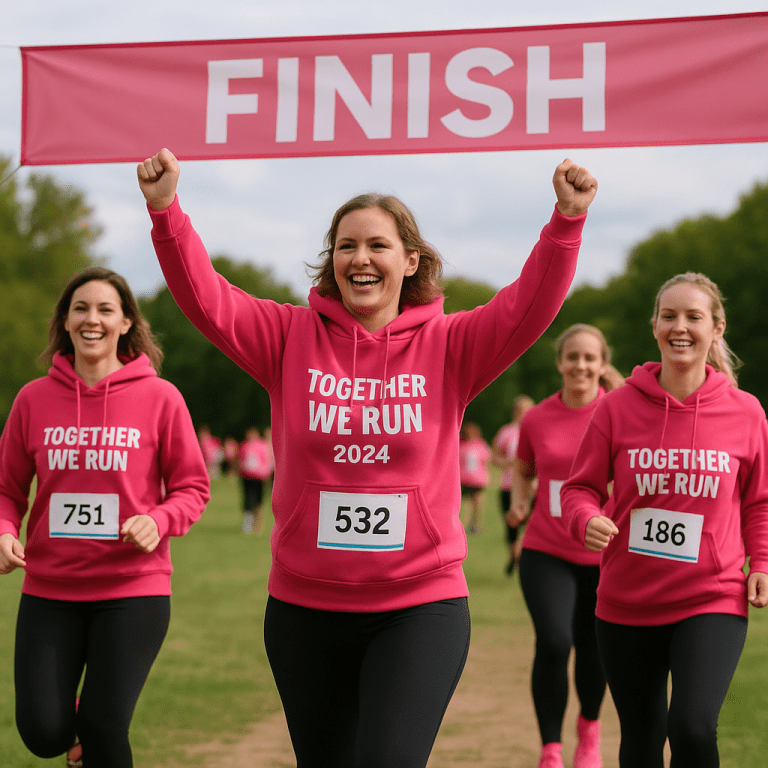 Printed Hoodies for charity events leeds